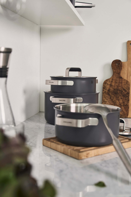 Набір каструль Zwilling Pure 3 шт Сірих (4009839676109) - зображення 14
