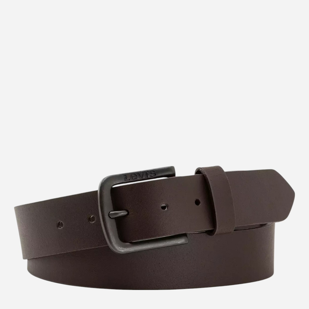 Ремінь з натуральної шкіри Levi`s 38019-0152 95 см Темно-коричневий (7613417340732) - зображення 1