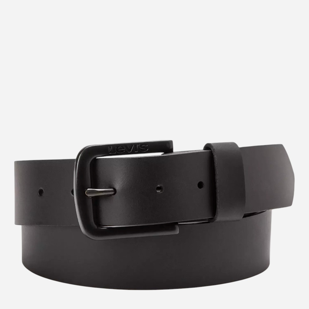 Ремінь з натуральної шкіри Levi`s 38019-0153 95 см Чорний (7613417340848) - зображення 1