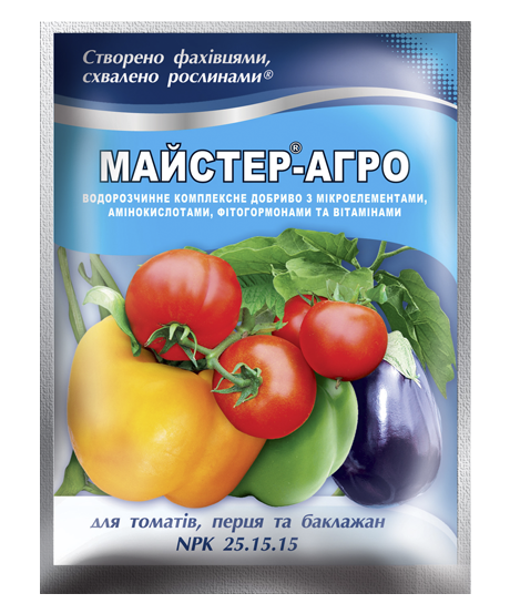 Комплексное минеральное удобрение Киссон Мастер-Агро для томатов, перца и баклажанов 100 г 3 шт. (718-МД) - изображение 2
