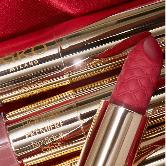 Матовая помада и сияющий блеск для губ Kiko Milano holiday première lipstick & gloss 04 3г та 2.5мл - Фото 6 Матовая помада и сияющий блеск для губ Kiko Milano holiday première lipstick & gloss 04 3г та 2.5мл - изображение 6