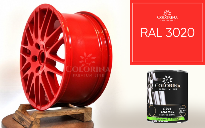 Эмаль-грунт 3в1 Colorina красная (RAL 3020) 2,5 л - изображение 3