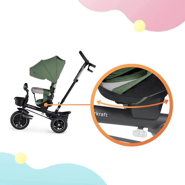 Триколісний велосипед Kinderkraft Spinstep Pink (5902533916528) - зображення 15