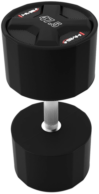 Гантель HMS HPC CPU поліуретанова 47.5 кг Black (5907695509489) - зображення 2