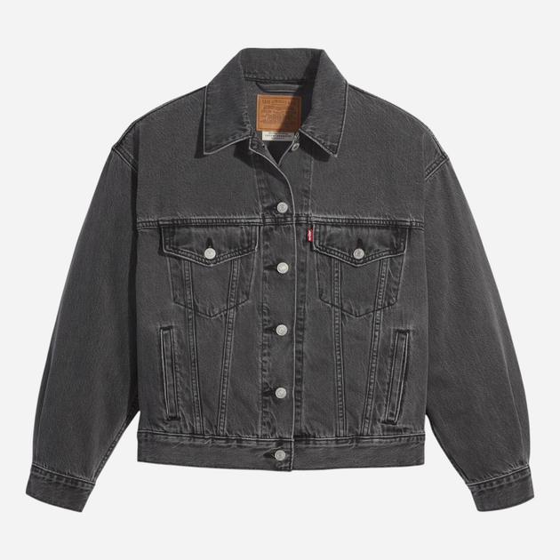 Джинсова куртка жіноча Levi`s A1743-0000 S Графітова (5400970844836) - зображення 4