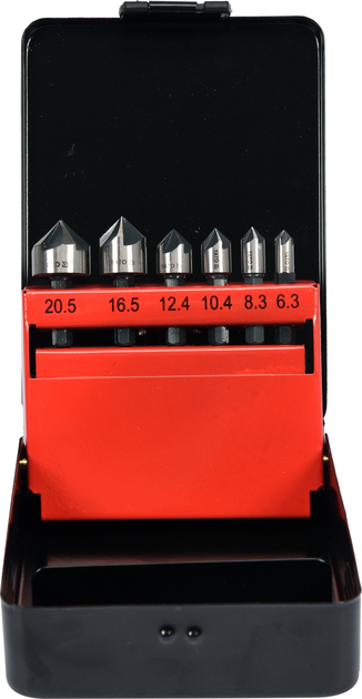 Zestaw stożkowych wierteł do metalu YATO HEX-1/4" 6,3-20,5 mm 6 szt. (YT-44729) - obraz 2