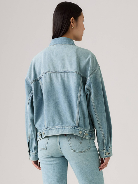 Джинсова куртка жіноча Levi`s A1743-0140 L Блакитна (5401187377698) - зображення 2