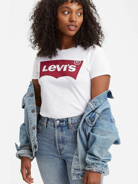 Футболка бавовняна жіноча Levi's The Perfect Tee 17369-0053 S Large Batwing (5415212021524) - зображення 3