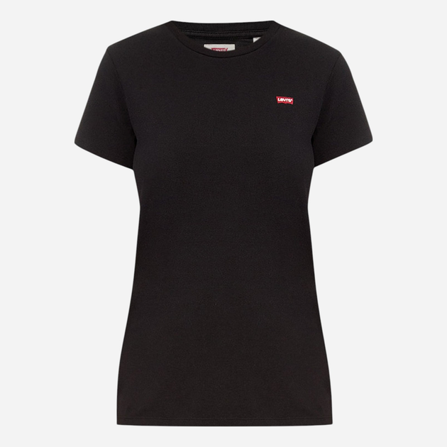 Футболка бавовняна жіноча Levi's Perfect Tee 39185-0008 XXS Mineral Чорна (5400599189714) - зображення 5