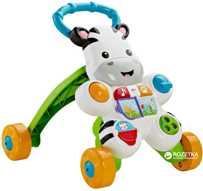 Chodzik Fisher-Price interaktywny Zebra (DLD80) (887961256406) - obraz 2