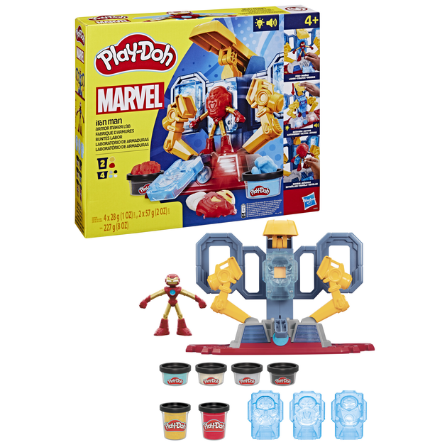 Zestaw kreatywny z masą plastyczną Hasbro Iron Man (G0035) - obraz 2