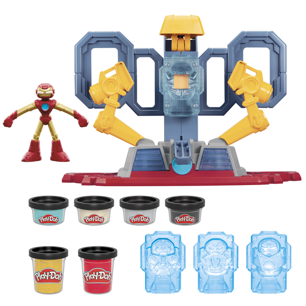 Zestaw kreatywny z masą plastyczną Hasbro Iron Man (G0035) - obraz 3
