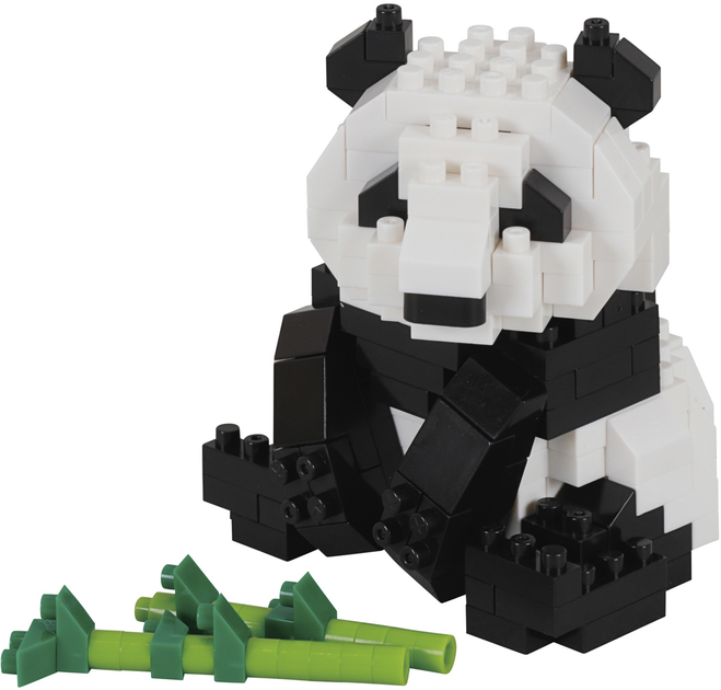 Zestaw do zabawy Nanoblock Wielka panda 220 elementów NBC-328 (4972825219126) - obraz 2