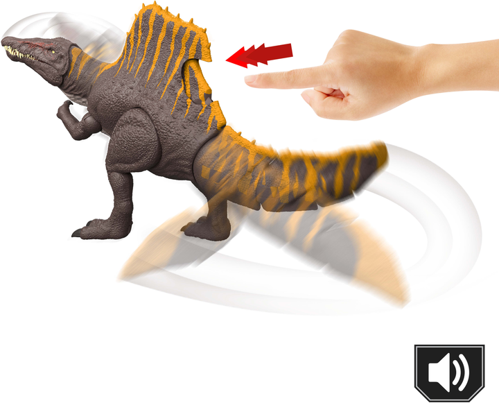 Figurka Jurassic World Niesamowity atak Spinozaura z filmu Świat Jurajski (JGB56) (0194735309498) - obraz 3