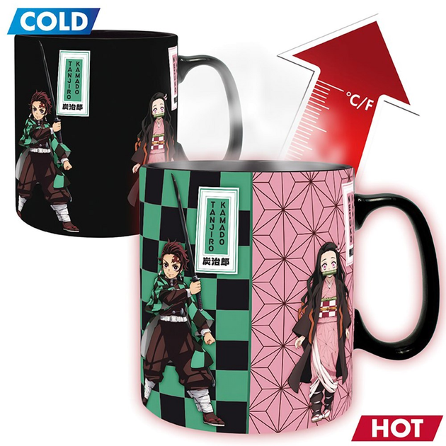 Kubek kameleon ABYstyle DEMON SLAYER: KIMETSU NO YAIBA Czterech Pogromców Demonów 460 ml (ABYMUGA081) - obraz 1