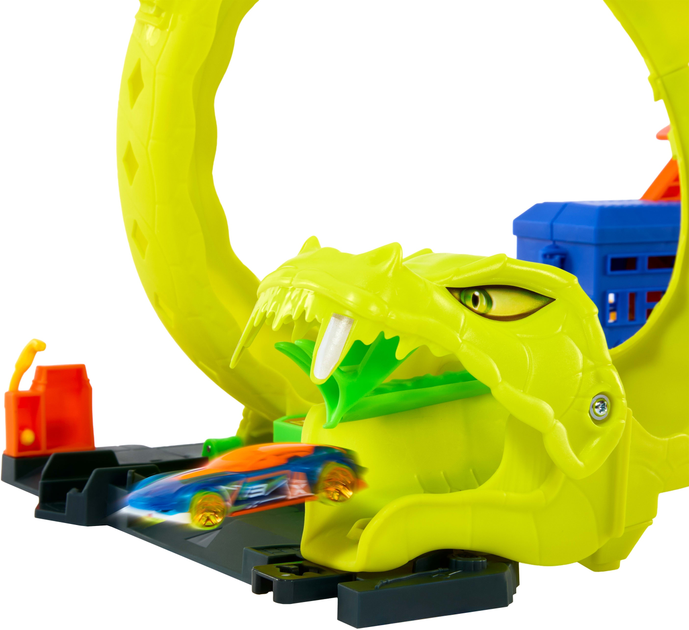 Ігровий набір Hot Wheels Спіральна атака Змії серії Небезпечні створіння (JBM63) (0194735264063) - зображення 4