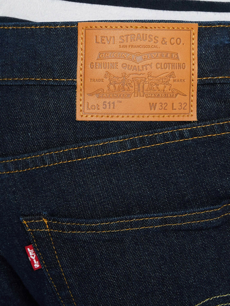 Jeansy slim fit męskie Levi`s 04511-1786 34-32 Granatowe - obraz 4