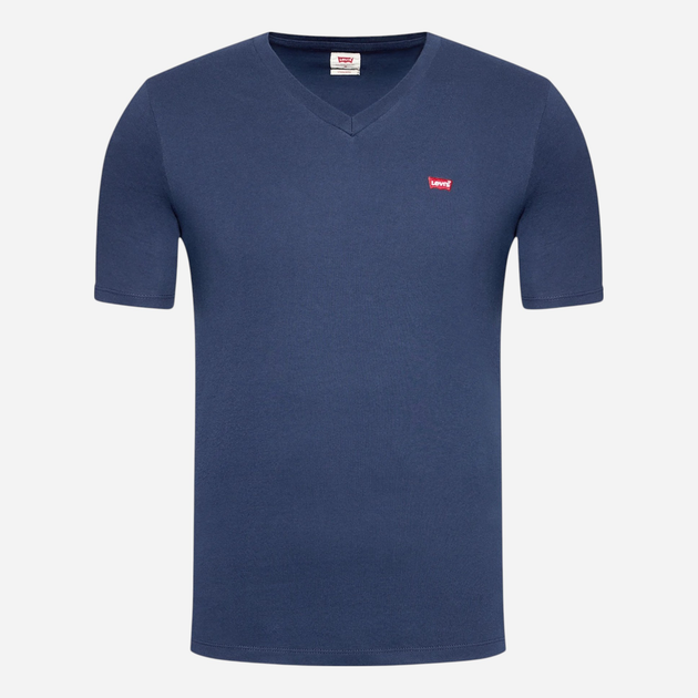 Koszulka męska bawełniana Levi's Original Hm Vneck 85641-0002 XL Granatowa (5400816654889) - obraz 5