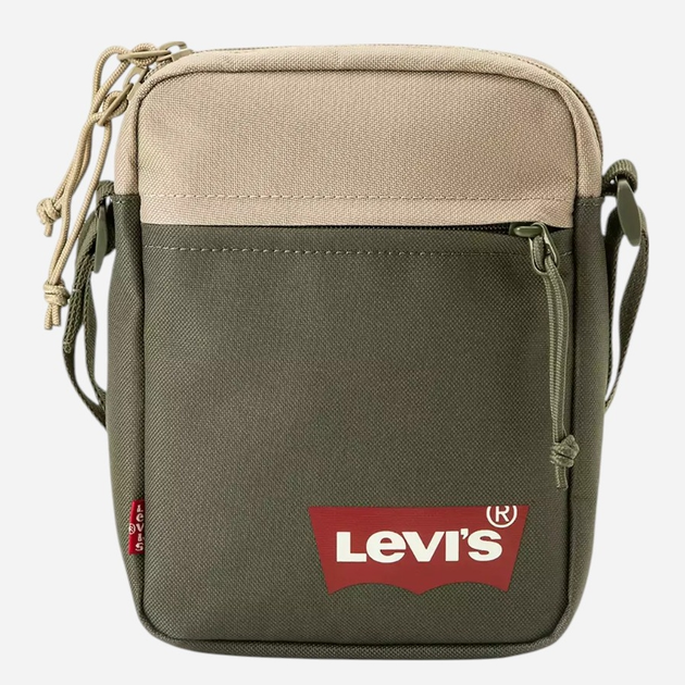 Сумка планшет через плече тканинна Levi`s D5007-0005 Зелена (7626725672075) - зображення 1