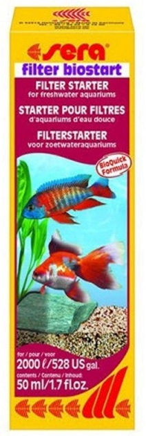 Bakterie oczyszczające dla akwarium Sera biostart 2 l (4001942037952) - obraz 1