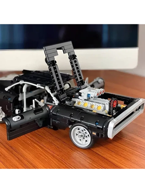 Конструктор Technic Dodge Charger, Домініка Торетто, 1077 деталей (2994250313721) - Фото 8 Конструктор Technic Dodge Charger, Домініка Торетто, 1077 деталей (2994250313721) - зображення 8