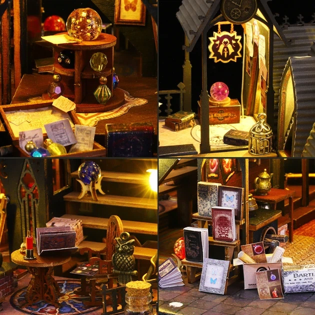 3D Румбокс DIY House Магічний будинок Luna Magic House + Пилозахисний купол (ES011-B) - зображення 8