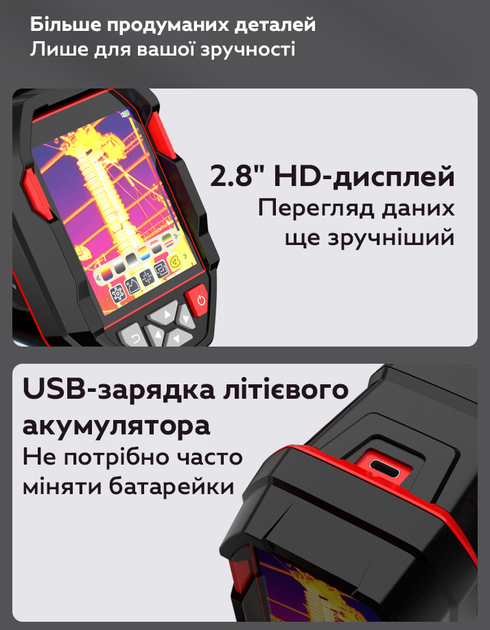 Тепловизор профессиональный Habotest HT821A с картой памяти 8GB и