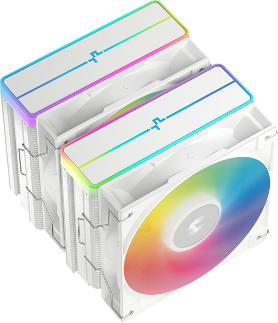 Chłodzenie DeepCool AG620 ARGB V2 White (R-AG620-WHAMMN-GJD) - obraz 3