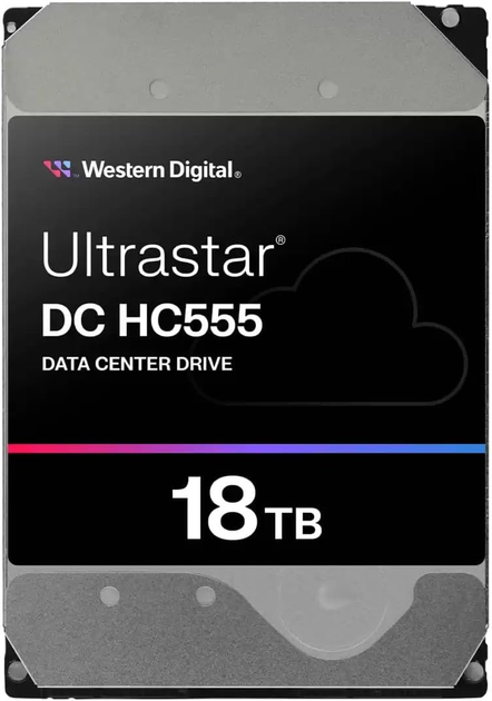 Жорсткий диск Western Digital Ultrastar HC555 18TB 7200rpm 512MB 3.5" SATA (0B48723) - зображення 1