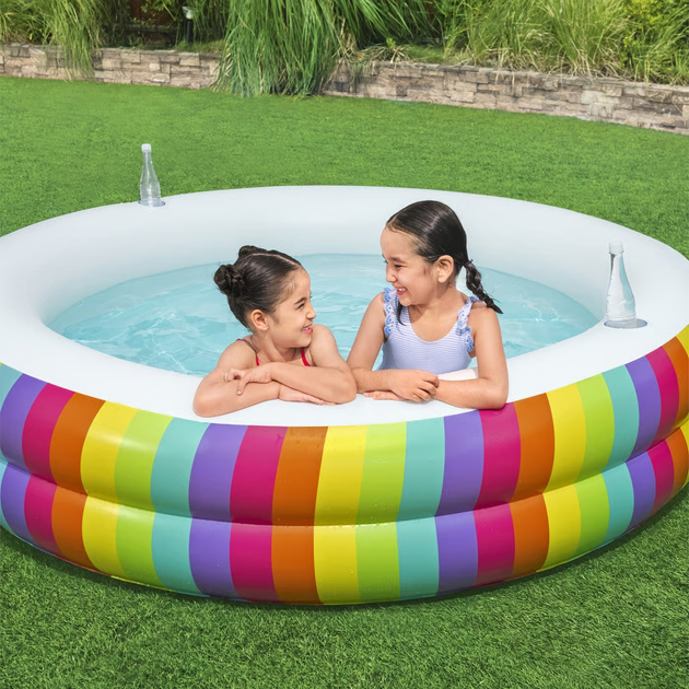 Basen dmuchany Bestway Rainbow Dreams 206 cm 35872 (6941607345986) - obraz 5