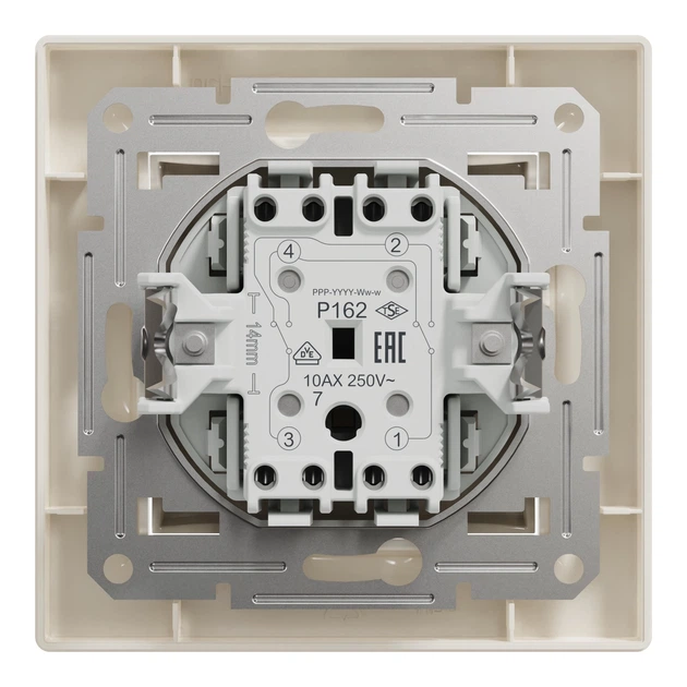 Переключатель перекрёстный Schneider Electric Asfora кремовый EPH0500123 - Фото 5 Переключатель перекрёстный Schneider Electric Asfora кремовый EPH0500123 - изображение 5