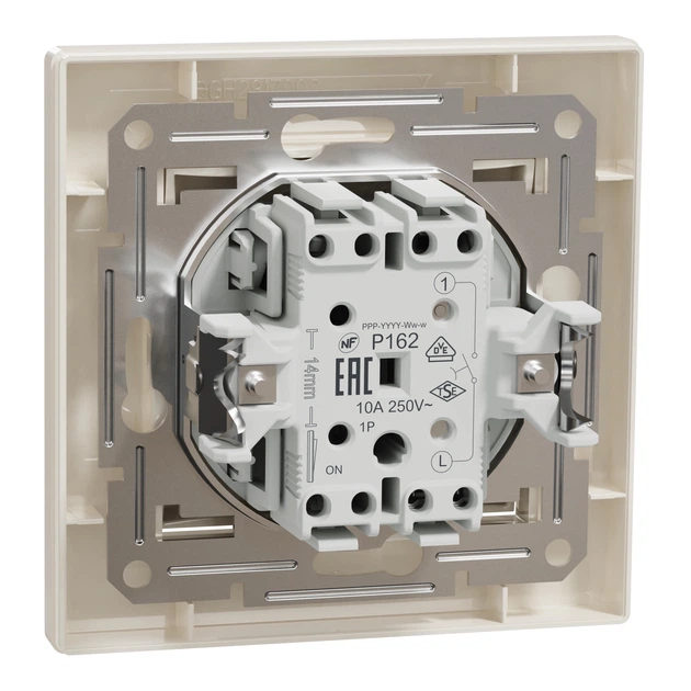 Кнопочный выключатель Schneider Electric Asfora кремовый EPH0700123 - Фото 8 Кнопочный выключатель Schneider Electric Asfora кремовый EPH0700123 - изображение 8