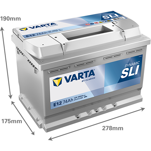 Автомобильный аккумулятор Varta Blue Dynamic 74А (+/-) E12 (680EN) (574013068) - Фото 2 Автомобильный аккумулятор Varta Blue Dynamic 74А (+/-) E12 (680EN) (574013068) - изображение 2