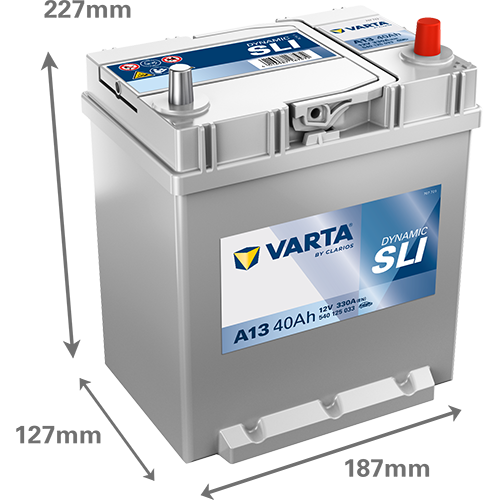 Автомобильный аккумулятор Varta Blue Dynamic 40А Ев Тонкая клема