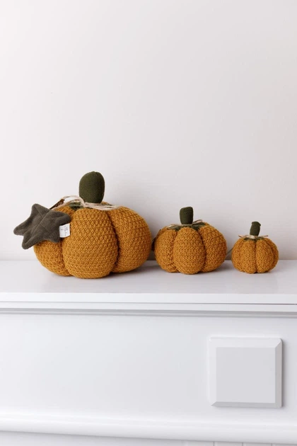 Декоративная тыква ПРОВАНС Pumpkin охра, D25см 040270 - изображение 5