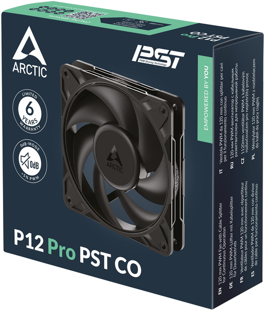 Wentylator Arctic P12 Pro PST CO Black (ACFAN00312A) - obraz 6