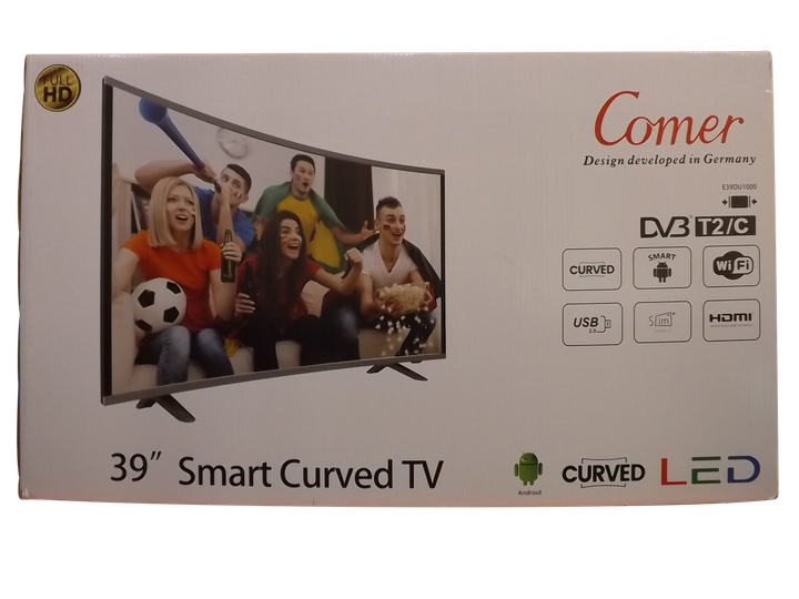 Телевизор COMER 39 Smart HD (E39DU1100) Изогнутый - зображення 6