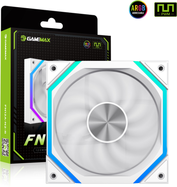 Кулер для корпуса Gamemax FN12A-N2-W (6931858738293) - Фото 4 Кулер для корпуса Gamemax FN12A-N2-W (6931858738293) - изображение 4