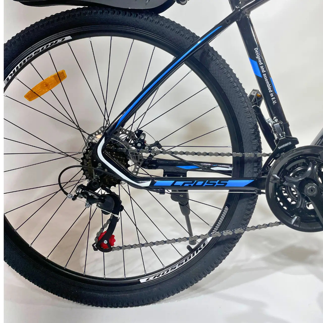 Велосипед Cross 29" Tracker 2025 Рама 18" black-blue - изображение 7