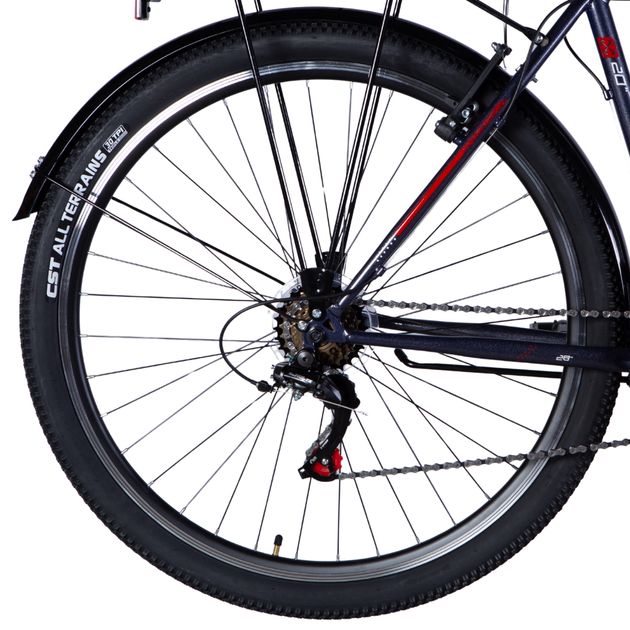 Велосипед ST 28" Formula MAGNUM DD FR рама-20,5" темно-серебристый с красным 2025 - изображение 5