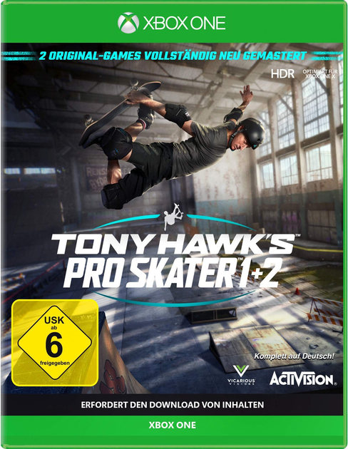 Gra Xbox One Tony Hawk's: Pro Skater 1 + 2 (GER/Multi in Game) (Blu-ray płyta) (5030917291289) - obraz 1