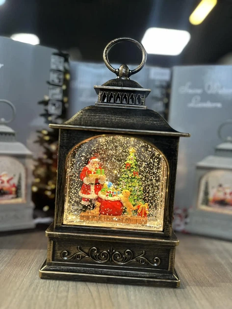 Новорічний музичний ліхтар нічник з підсвічуванням Xmas 24072D Різдвяна ніч - зображення 5
