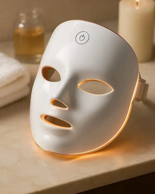 Светодиодная LED маска для лица 7 в 1 светотерапия для всех типов кожи - изображение 3