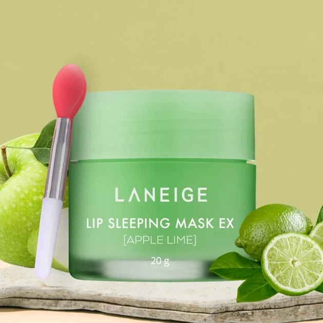 Ночная маска для губ с ароматом яблока и лайма Laneige Lip Sleeping Mask EX Apple Lime 20г - Фото 2 Ночная маска для губ с ароматом яблока и лайма Laneige Lip Sleeping Mask EX Apple Lime 20г - изображение 2