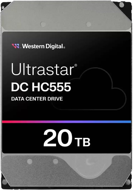 Dysk twardy Western Digital Ultrastar HC555 20TB 7200rpm 512MB 3.5" SATA (0B48724) - obraz 1