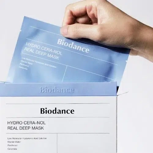 Восстанавливающая гидрогелевая маска для лица Biodance Hydro Cera-Nol Real Deep Mask с керамидами 34 г 1шт - изображение 2