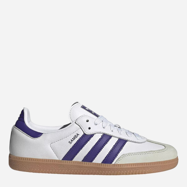 Sneakersy damskie do kostki adidas Originals Samba OG W IF6514 40 (6.5UK) Biały/Fioletowy (4066765920997) - obraz 1