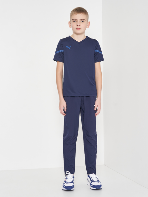 Підліткові спортивні штани для хлопчика Puma teamRISE Sideline Pants 65732906 134-140 см Сині (4063697198623) - зображення 3