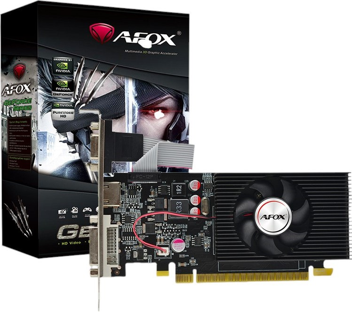 Відеокарта AFOX PCI-Ex GeForce GT 730 2GB GDDR3 (128bit) (700/1333) (VGA, DVI, HDMI) (AF730-2048D3L3-V2) - зображення 5