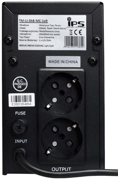UPS IPS TM-LI-0k8-MC-1x9 800 VA/480 W (5902135113844) - obraz 3